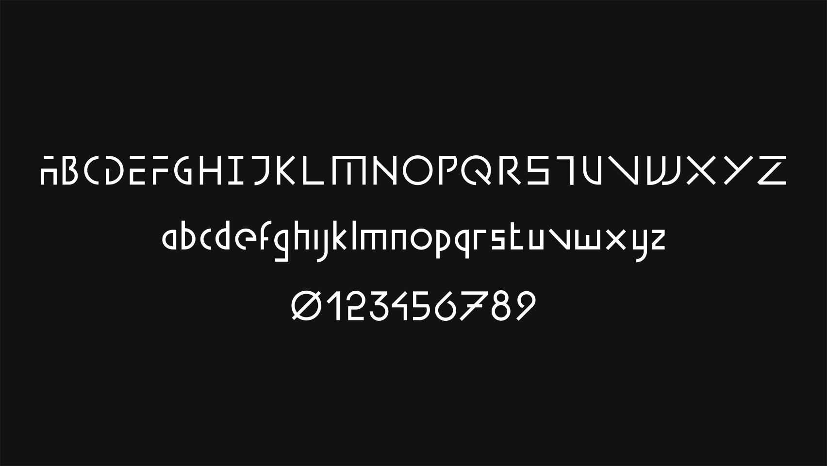 Custom typeface